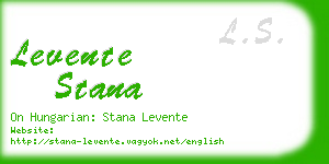 levente stana business card